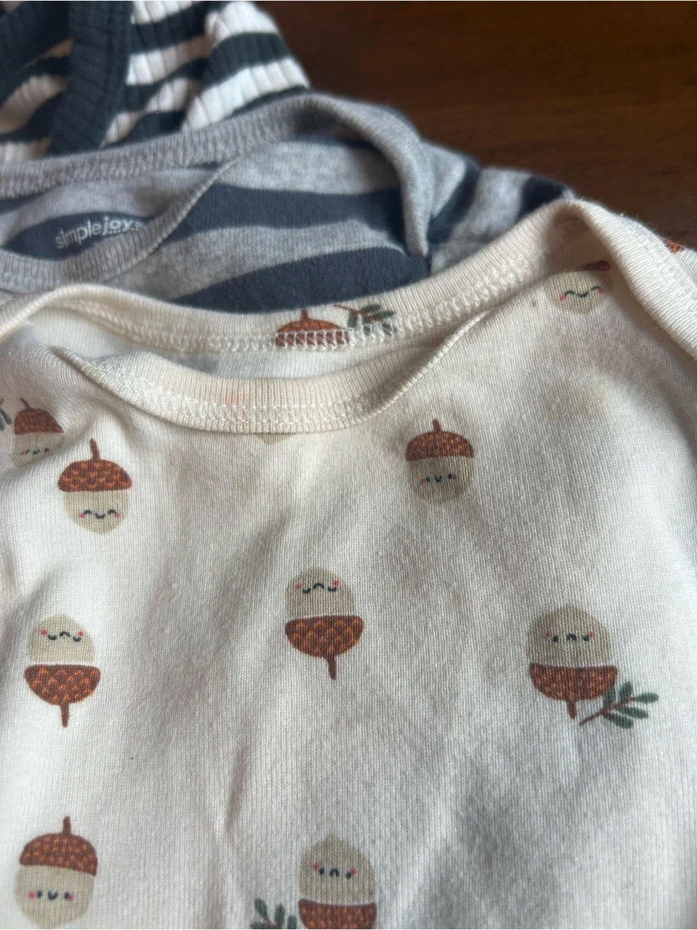 10 Pc Fall Bodysuit and Pajama Mix Boys Bundle 12-18 Mos